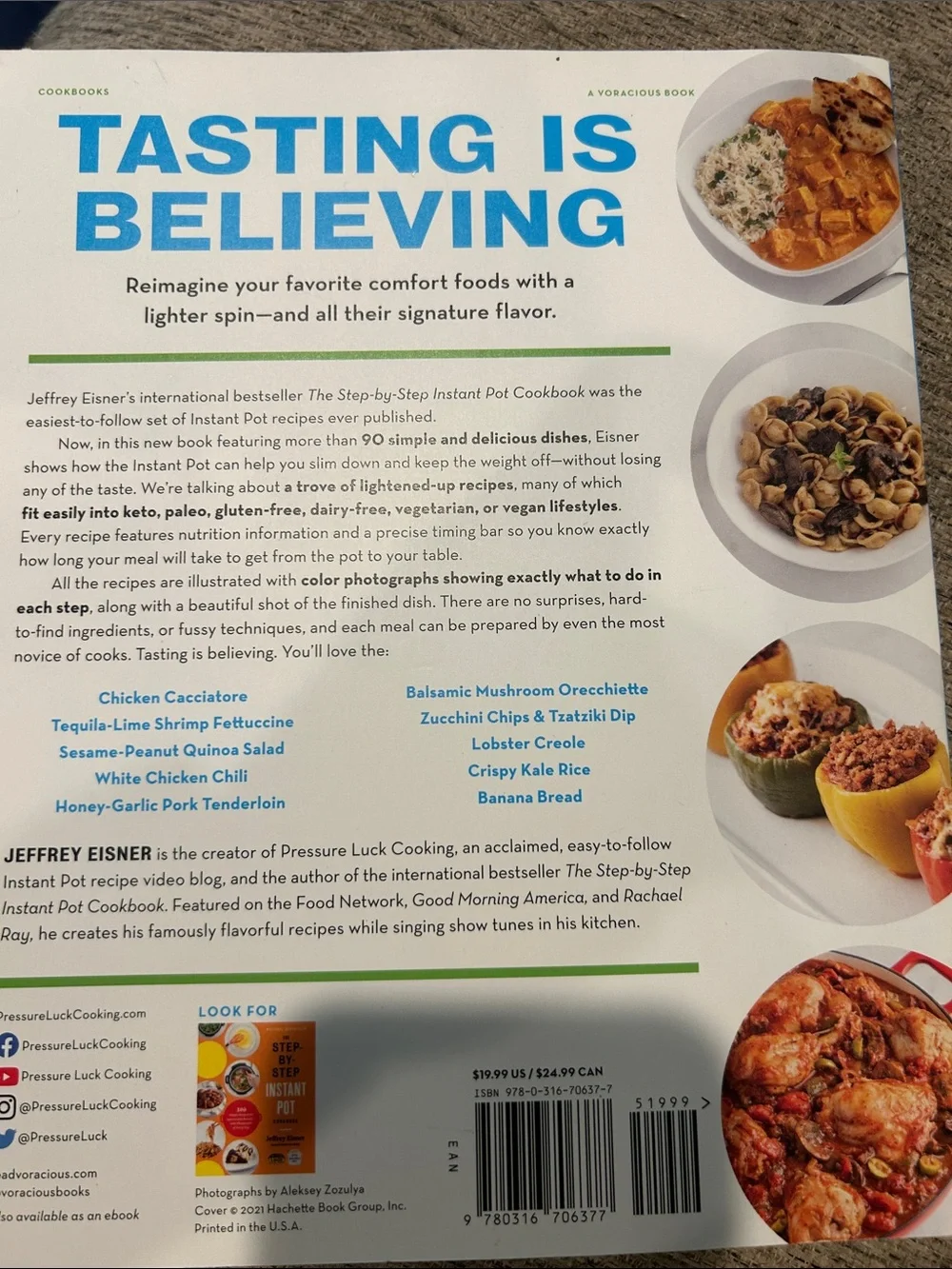 The Lighter Step-by-Step Instant Pot Cookbook by Jeffrey Eisner - Blue